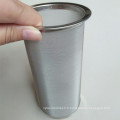 Tube de filtre à café fait sur commande d&#39;acier inoxydable de 150 150 microns 304 adapté pour le pot de Mason